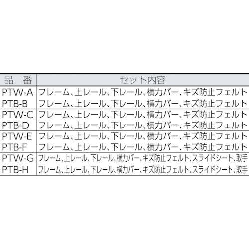 簡易内窓フレームレールセット【PTB-B】