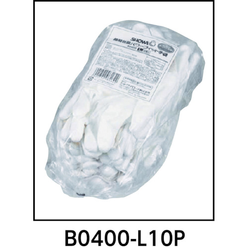 まとめ買い B0400 簡易包装パワーフィット手袋10双入 Sサイズ【B0400-S10P】