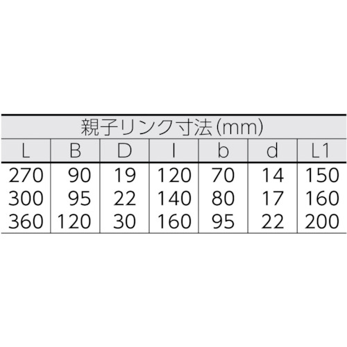 2本吊 インカリフティングスリング 1t用×2m【2ILS 1TX2】