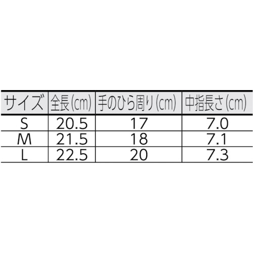 グラスファイバー手袋 L【2542-L】
