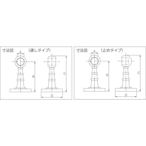 クロームブラケット Φ16 通【CR-B-16-TO】