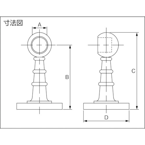 クロームブラケット Φ25 止【CR-B-25-ST】