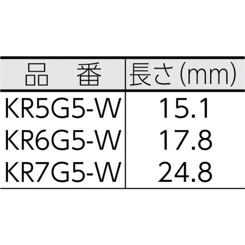 インシュロック タイマウント(KR)耐候グレード(100個入)【KR5G5-W】