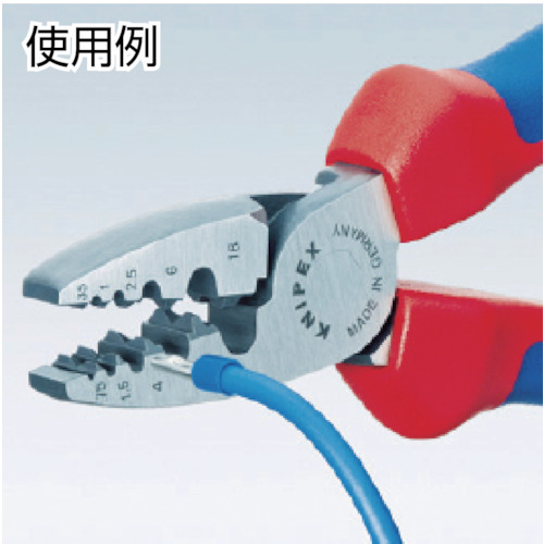 9772-180 エンドスリーブ用圧着ペンチ【9772-180】