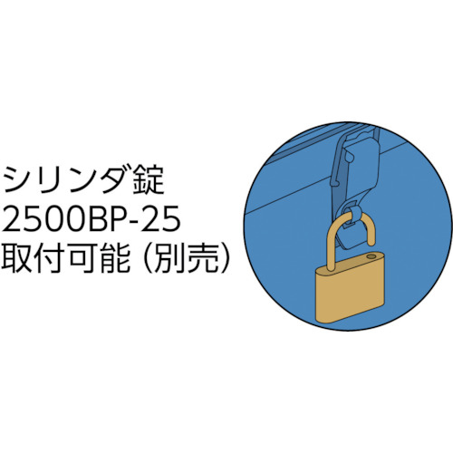 トランク型工具箱 333X137X96.5 OD色【T-320-OD】