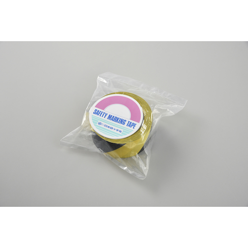 HCP-50TR クリーンルーム用ラインテープ黄黒 50mm幅×33m【259046】