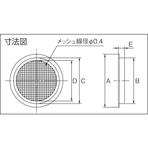 ステンレス鋼製空気孔 SA-M37(210-030-164)【SA-M37】