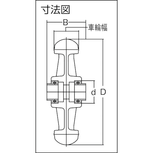 低始動抵抗キャスター 車輪のみ Φ150 黒 シャフトΦ20【LR-150W-BK-20】