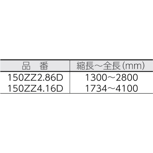 超軽量3本伸縮式高枝鋏ライトチョキズームチョキダブルズーム【150ZZ4.16D】