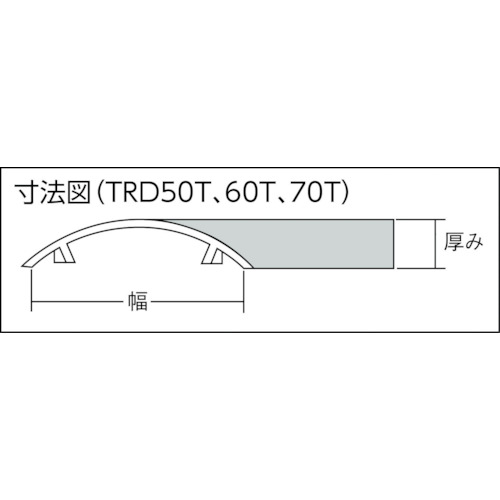 配線カバーコネクターフタ Tタイプ 幅60【TRD60T-GY】