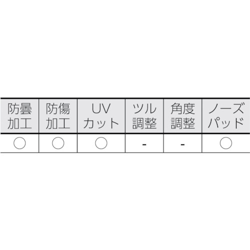 二眼型セーフティグラス (フィットタイプ)【TSG-8212BK】