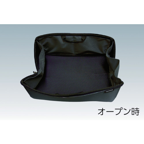 大開口布製工具ケース ブラック 420mm【TDTC-420-BK】