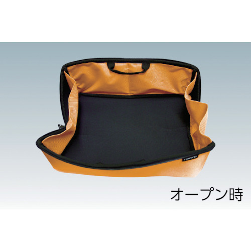 大開口布製工具ケース オレンジ 420mm【TDTC-420-OR】