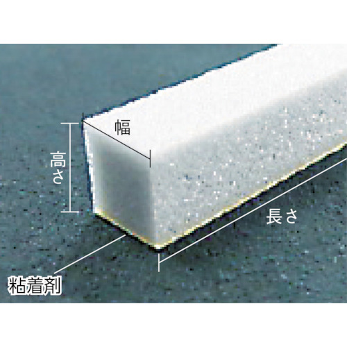 角バッカー 5mmX8mmX1mテープ付 (100本入)【TKB-58T】