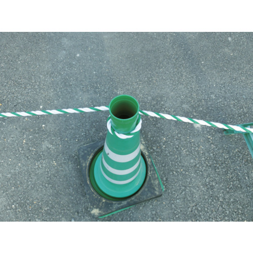 標識ロープ 7.5mm×20m 白・緑【R-920WGN】