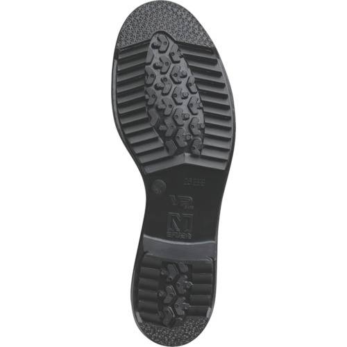 超耐滑ゴム底安全靴 FZ100 ブラック 25.0CM【FZ100-25.0】