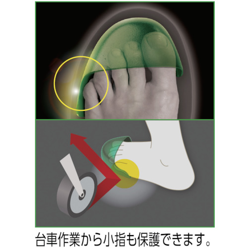 小指保護先芯入りスニーカー(マジックタイプ) PF-115 25.0【PF-115-BK-25.0】