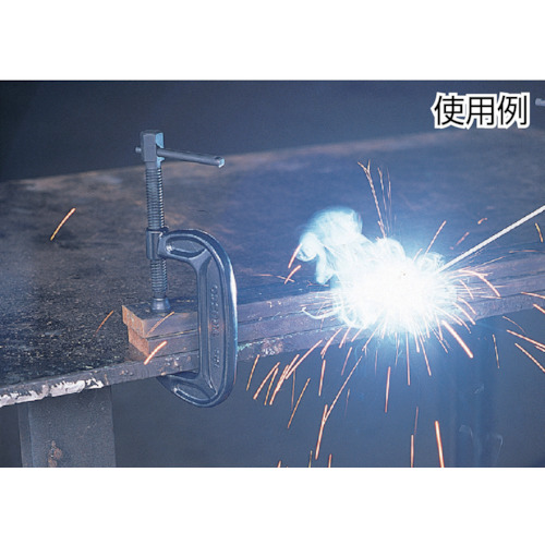 B型シャコ万力 200mm キャップ・リング【TBC-200-CR】