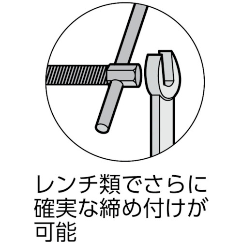 C型シャコ万力 125mm キャップ・リング【TCC-125N-CR】