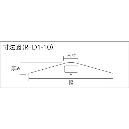 ラバーダクトプロテクター 幅76.2MM×長さ3048MM【RFD1-10】