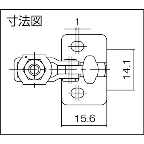 下方押え型トグルクランプ(垂直ハンドル式)【TDS10F】