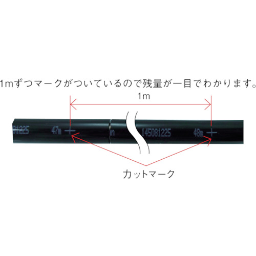 TEタッチチューブ 8mm/100m 赤【TE-8-100 R】