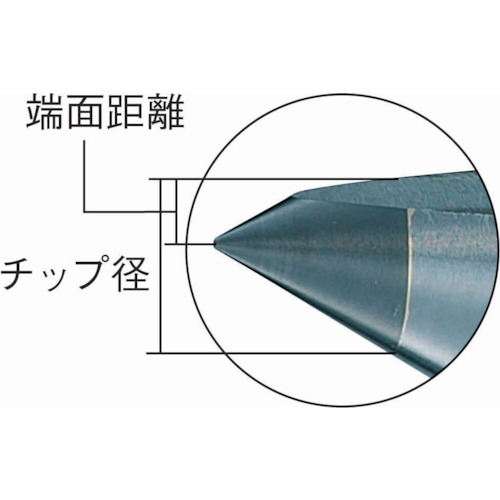 超硬付ハーフセンター MT4 2.0mm【THSP-4-1420】