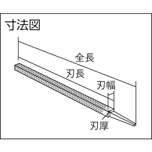 鉄工ヤスリ 250mm 角 荒目【KA250-01】