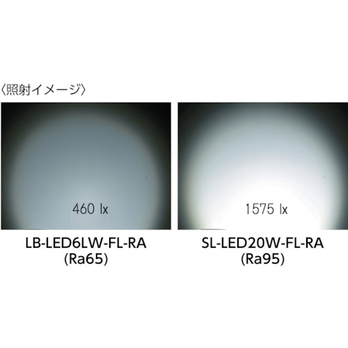 6WLED高光度コードレスライトセット充電器付き【LB-LED6W-FL】