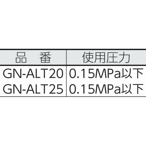 溶剤用アルミ製手動ガンノズル 接続Rc3/4 GN-ALT20 アクアシステム製 