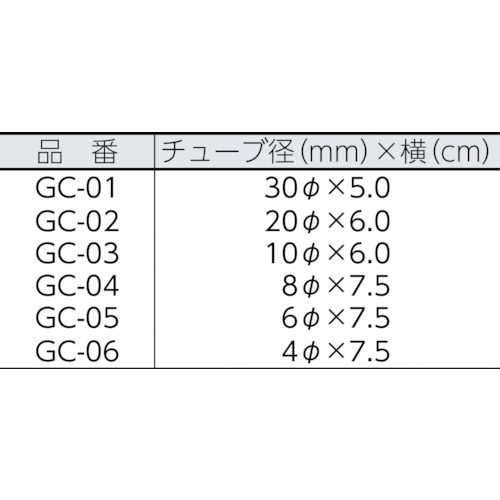 ゴム 熱収縮チューブ 20φ×6cm 2個入り【GC-02】