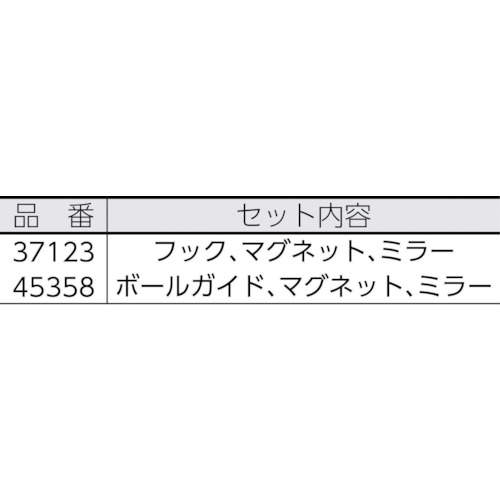 検査カメラCA‐100用先端ツールセット(17mmカメラ用)【37123】