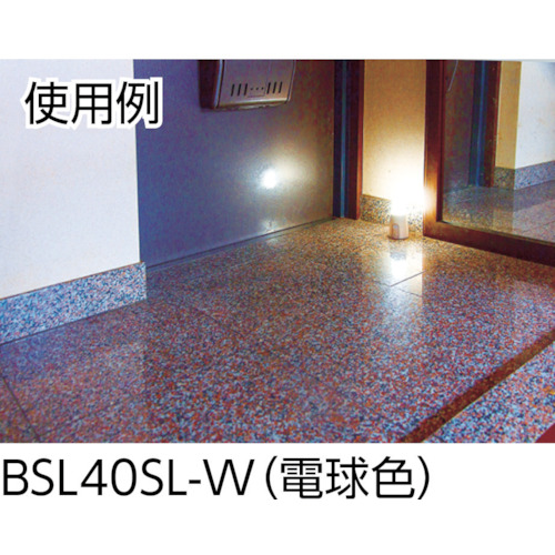 乾電池式LED屋内センサーライト ホワイト スタンドタイプ 電球色【BSL40SL-W】