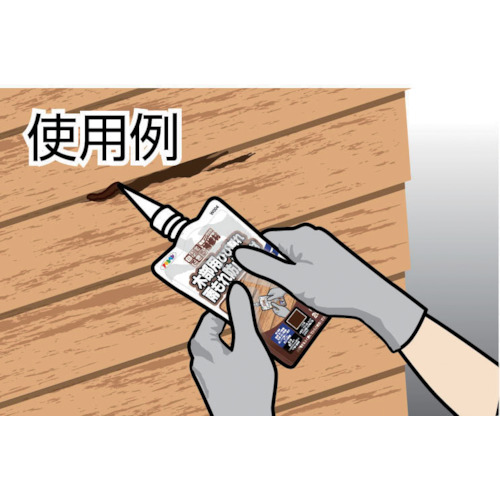 ワンタッチ木部用ひび割れ雨もれ防止補修材 200ML【310903】