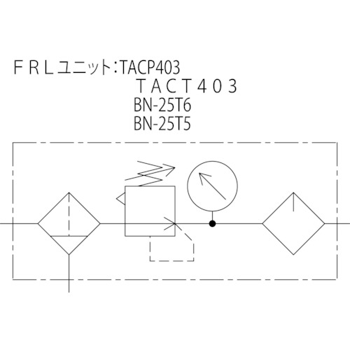 FRLユニット 口径Rc1/4【TACP403-8】
