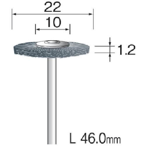 あすつく対応 「直送」 ミニター FC2403 Ｃ砥粒入りナイロンブラシ ホイール ＃３２０ φ１０ ３本入 ミニモ C砥粒入りナイロンブラシ ホイール #320 φ10 (3本入) FC2403