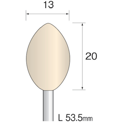 フェルトバフ ハード Φ13 (10本入)【GA2262】
