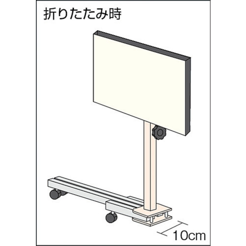 ミニテーブル立ち作業用ハイタイプ 500X350X740〜1040【MT-500H】