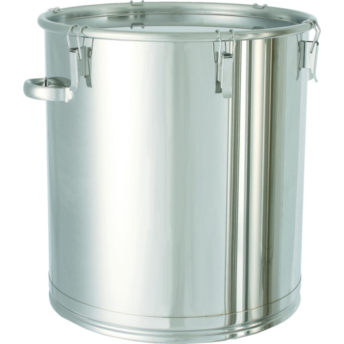 ステンレスタンク 大型キャッチクリップ式密閉タンク(フタ付) 150L ステンレスタンク 大型キャッチクリップ式密閉タンク(フタ付) 150L