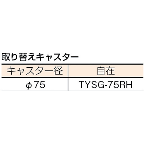 平台車 630X400 ゴム車【D-1TG】