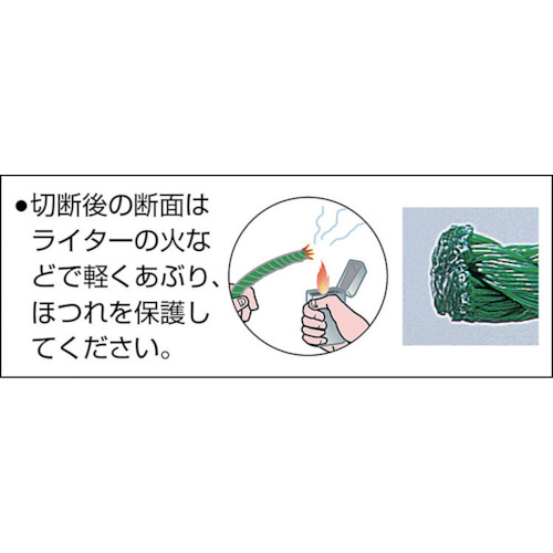 PEグリーンロープ 3つ打 線径6mmX長さ30m【R-630PEG】