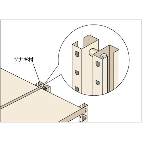 中量棚用 背つなぎ材 M1.5・M2・M3・M5兼用【MABY】