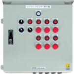 押ボタン/セレクトスイッチ(メガネ銘板) 主電源 黒 φ30.5【P30-8】