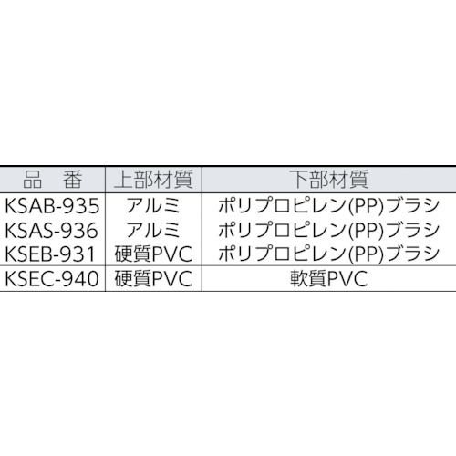 ストップすきま風 ブラシタイプ KSAB-935 ブロンズ【KSAB-935】