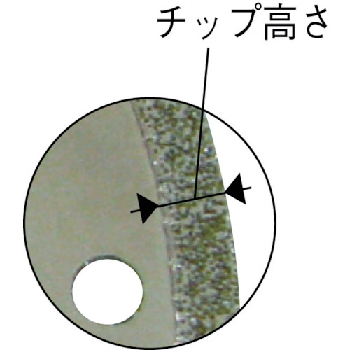 塩ビ管用電着ダイヤカットソー 105mm【DDP-105】