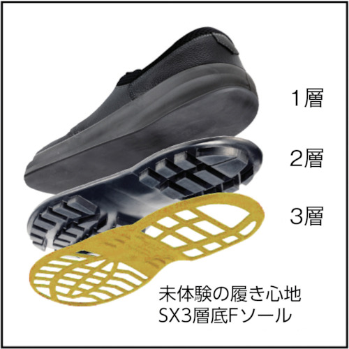 安全靴 短靴 WS11黒静電靴 23.5cm【WS11BKS-23.5】