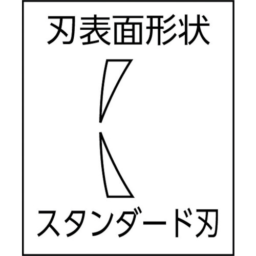 電工用薄刃ニッパー(刃部形状スタンダード) 200【NH-218】