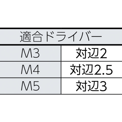 ピン付六角穴皿頭ボルト ステンレス M3X16 10本入【B104-0316】