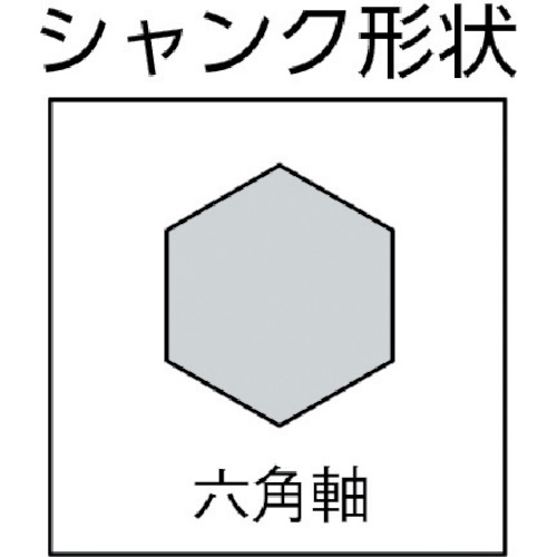 木工ドリルビット 8.0×235mm 六角軸シャンク【21600800】