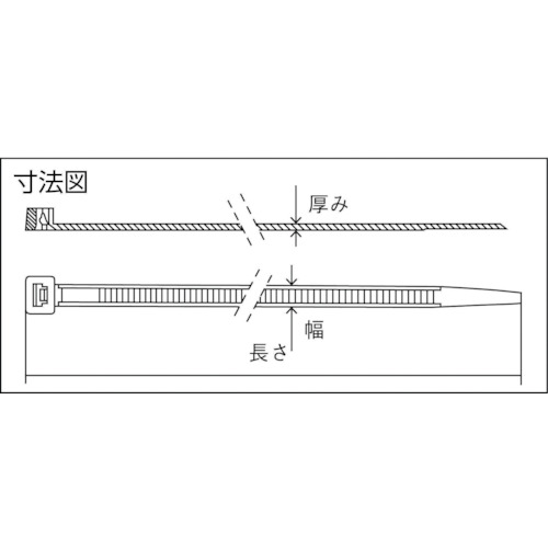セルフィット カラーケーブルタイ青 3.5mm×140mm【SEL.11.210R】